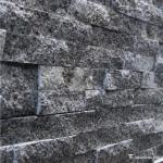 Natural stone , Granite Stacked Stone , Grey Granite Stone Wall Rockface