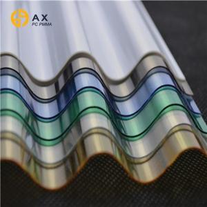 Quality 1.2g/Cm3 Opaque Soundproof Corrugated Polycarbonate Sheet wholesale