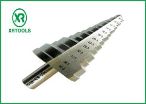 Quality Metric Round Shank HSS Step Drill Bit , Steel Step Drill Bit For Metal Tube wholesale