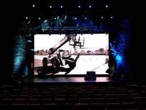 Quality Iron Outdoor Led Video Wall Rental 1R1G1B P10 1 / 4 scan IP65 220V / 50Hz wholesale