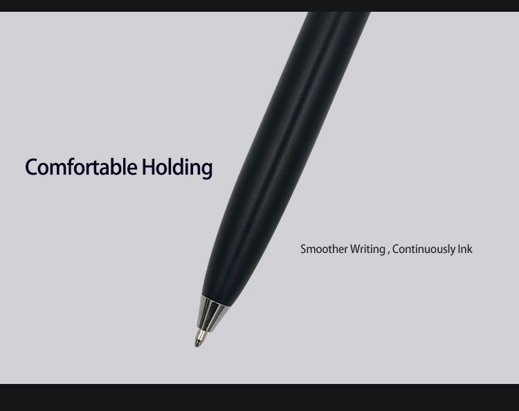 Matt Metal Ballpoint Pen Comfortable Grip 1.0mm Promotion Ball Pen For Office Business