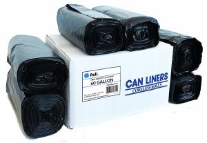 Quality High Density Large Black Plastic Rubbish Bags Roll Packed Customized Size wholesale