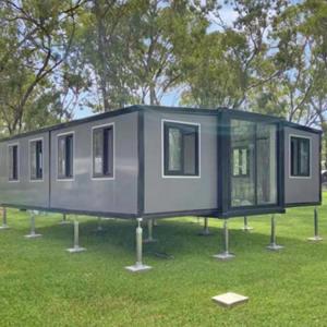 Quality Roomy Double Wings Foldable Expanding Container Homes Luxury Family Residences wholesale