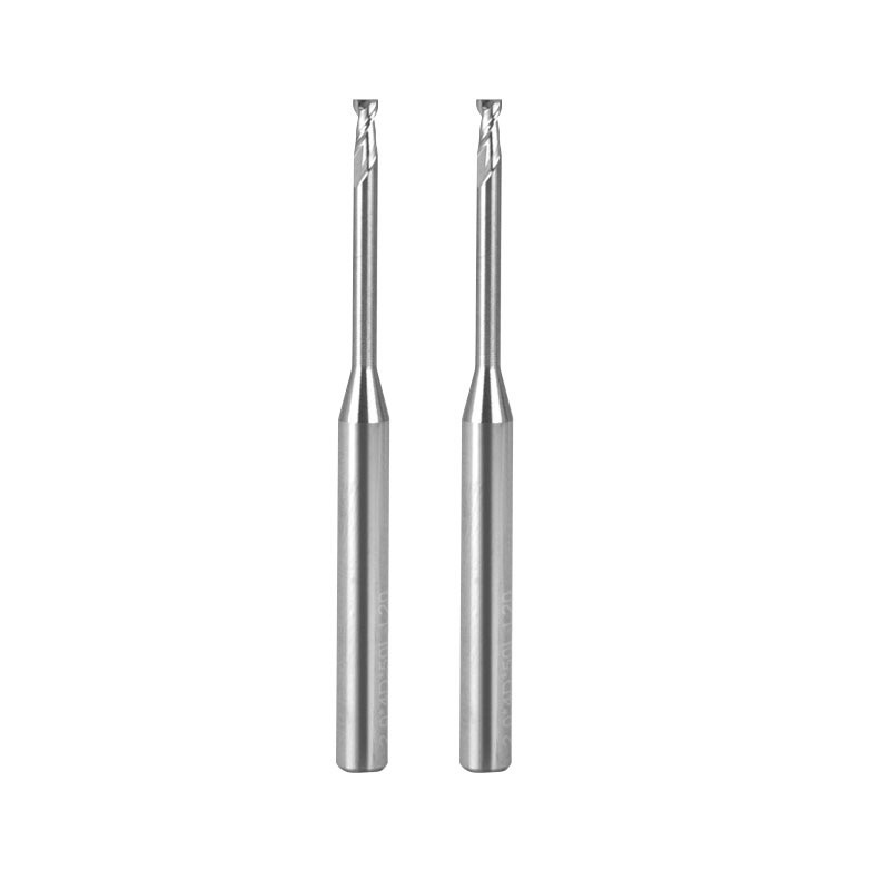 Carbide Long Neck Flat Milling Cutter Micro Diameter Series
