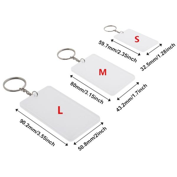 DIY Personalized Sublimation Blank Acrylic Keychains For Sublimation Photos