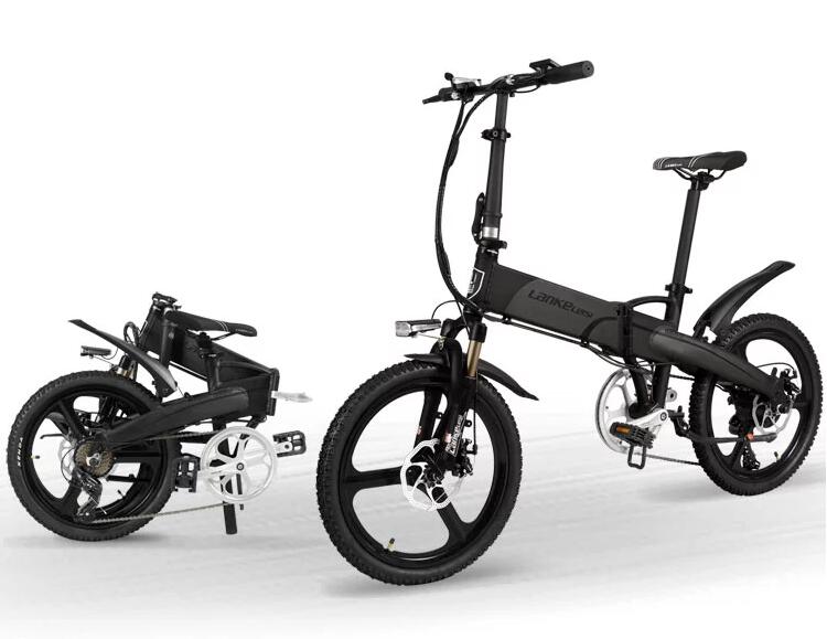 Lithium Battery Folding Electric Bicycle 20 Inch Integrated Wheel G660S For Adult