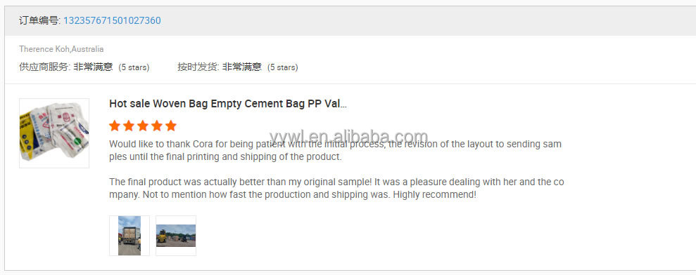 25KG 30KG 40KG 42.5KG 50KG cement packaging bags white cement stucco cement powder package for dry mix