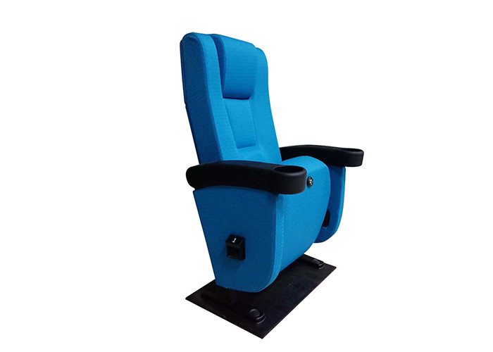 100% Polyester Commercial Theater Seating Steel Leg Auditorium Chair