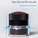 Coffee Tampers 51mm 53mm 58.35mm Walnut Wood Cap Gravitational Force Stainless
