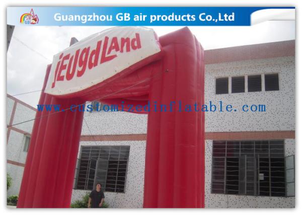 Waterproof Commercial Custom Inflatable Arch Red Gateway Square for Amusement