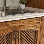 Hotel Villa Solid Wood Kitchen Cabinets Solid Kitchen Units