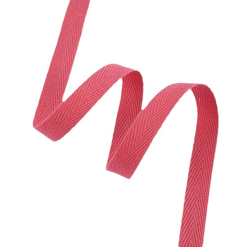 5mm-50mm*50y Herringbone Woven Cotton Ribbon Customized Cotton Ribbon