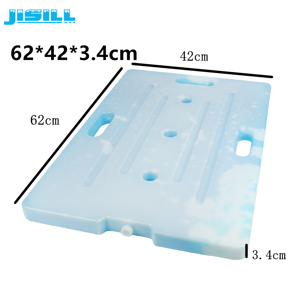 The food grade eco-friendly hard plastic durable large ice plate for cold chain transport