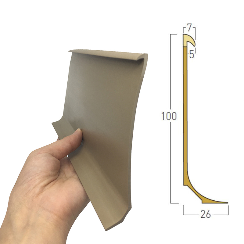 Vinyl Flooring Accessories Rigid PVC Capping Strips and Cove Former with Hardness