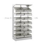 H198cm Stainless Steel Medical Cabinet Adjustable Rack