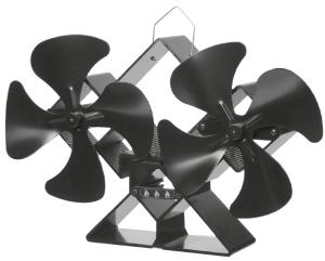 Quality OEM ODM Heat Powered Stove Fan 0.01mm Alu ABS Home Application wholesale