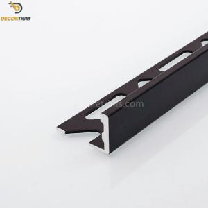 Quality Aluminium Angle Tile Trim Aluminum Ceramic Trim 8mm / 10mm wholesale