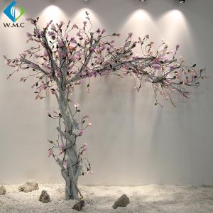 Quality White Trunk Pink Flower Magnolia Fake Tree , Silk Magnolia Tree 2m Height wholesale