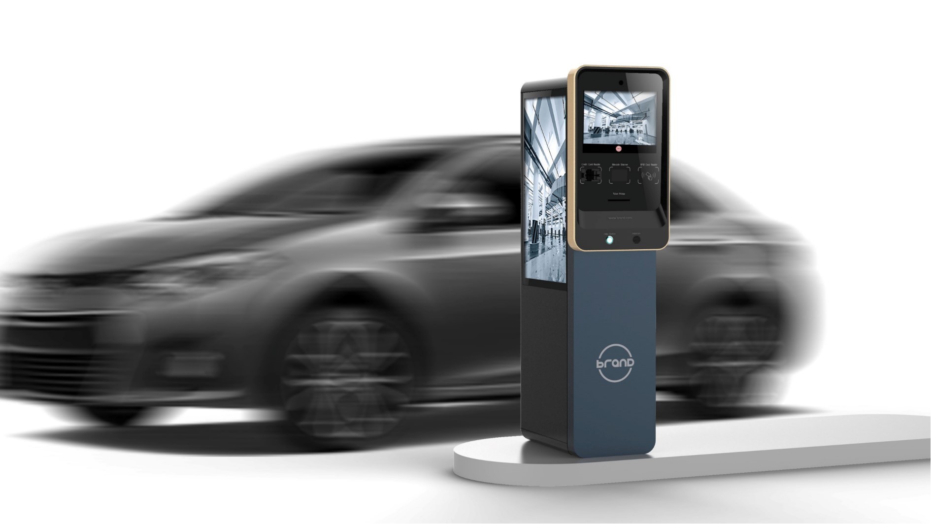Parking Lot 250cd/m2 15" Self Service Parking Kiosk 1280×1024