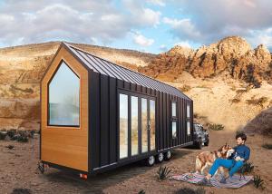 Quality Prefab Light Steel Frame Trailer House On Wheels Sustainable Living Modular Home wholesale
