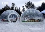 Luxury Event Geodesic Dome Tents Transparent PVC Cover Steel Frame