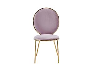 Quality Pink Concise Banquet Leather Padded Dining Chairs wholesale