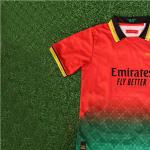 Childrens AC Milan Away Jersey 2025-2026 Season Gradient Red Team Customization