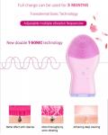 Sonic Silicone Facial Cleansing Brush USB Rechargeable Electric Silicone Face