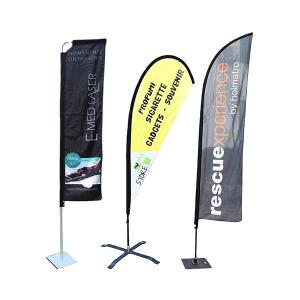 Quality Beach Teardrop Feather Flags For Custom Outdoor Advertising wholesale