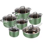 Hot Selling 12pcs Stainless Steel Cookware Set Cooking Tornado Pots And Pans