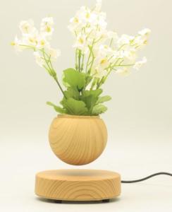 Quality 360 rotating magnetic floating leivtating flying air bonsai tree planter pot gift wholesale