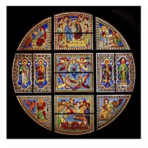 Quality Architectural Stained Glass Art Window Panels Decorative Custom Pattern For Church wholesale