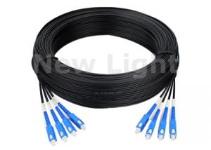 Quality 4 Core Single Mode Fiber Optic Cable Singlemode Duplex , 100M G657A SC Fiber Optic Cable wholesale