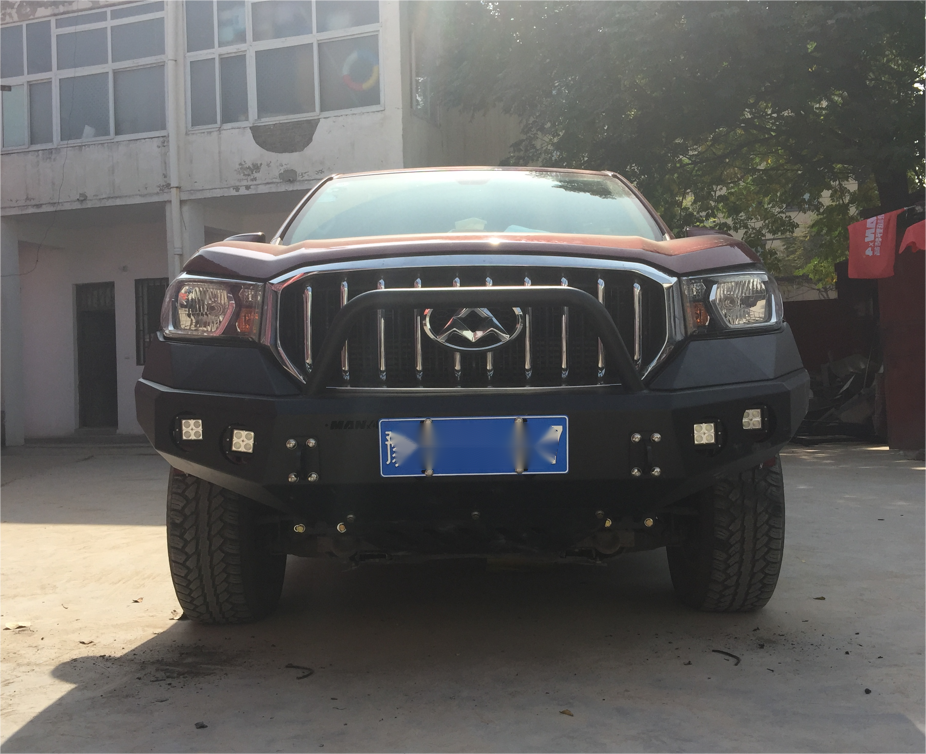 Maxus T60 Pickup Rear Bumper with Tire Carrier and Jerry Can Holder Powder Coating