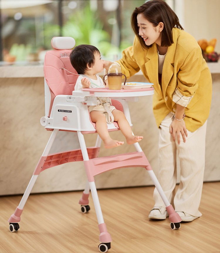 Multi Functional Portable Baby Dining Chair In Brown/Pink/Sky Blue/Green/Grey
