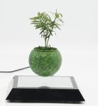 square mirror base magnetic floating levitate air bonsai flower plant