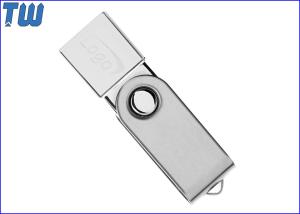Quality Twister Metal Cap Protection 16GB USB Flash Drive Crystal LOGO wholesale