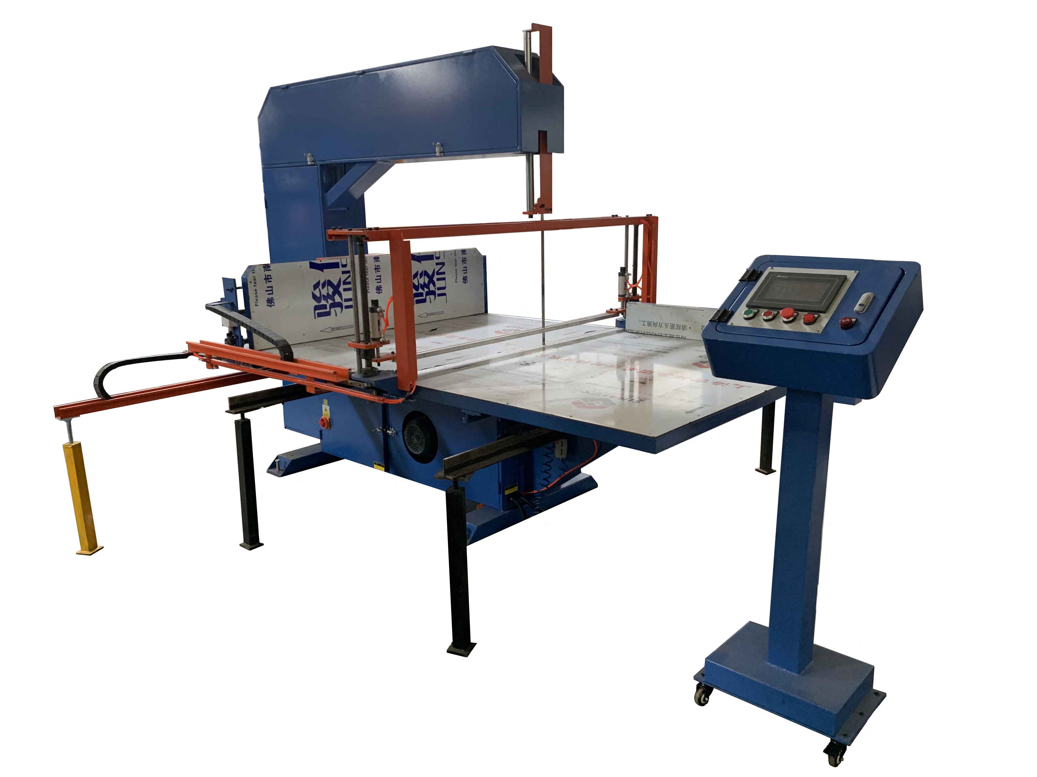 Automatic Green Scouring Pad Sponge Vertical Blade Saw Machine for Volume Production