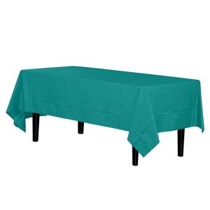 Quality No Embossing Plain Dyed Waterproof Solid Tablecloth 54x108in wholesale