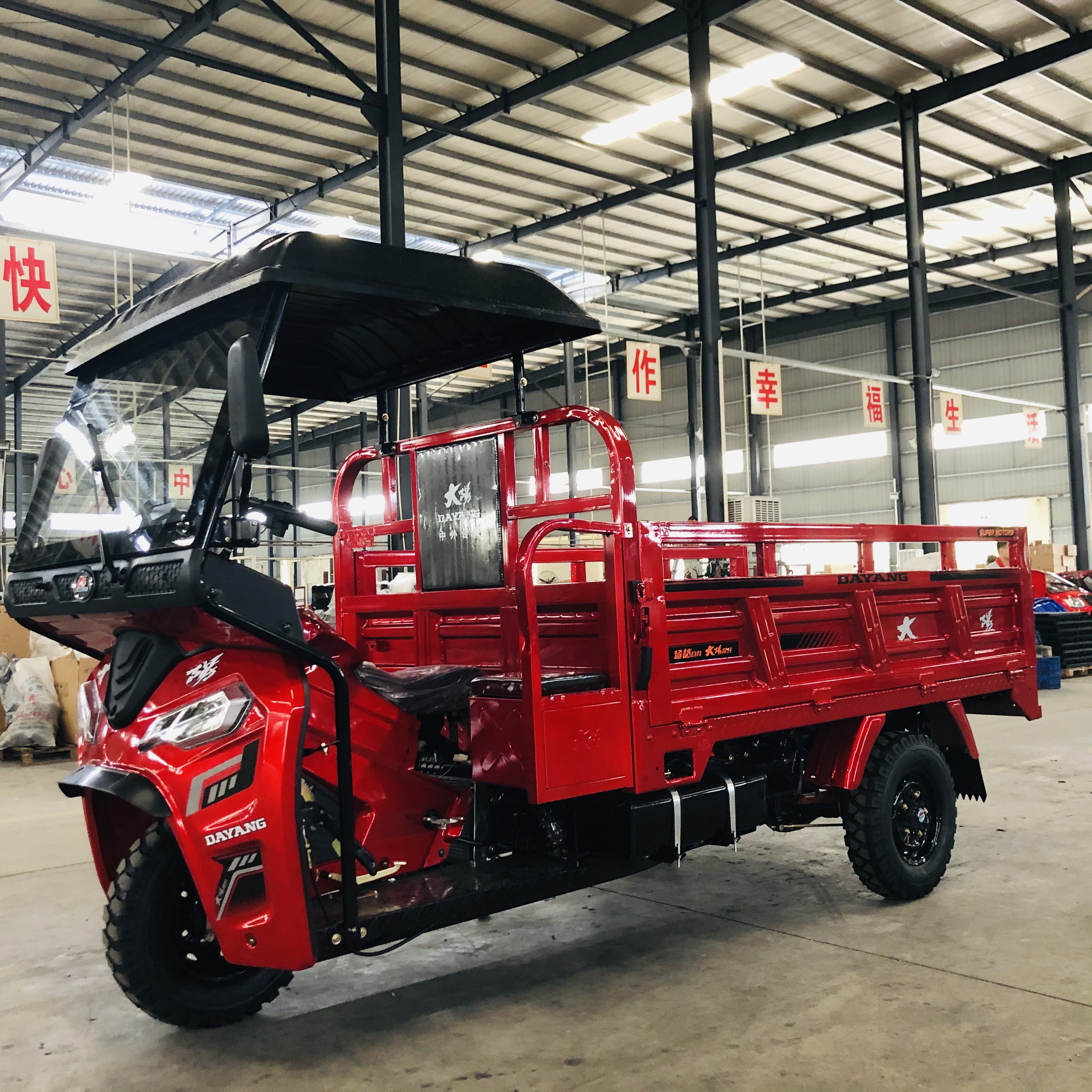 DAYANG 300CC Three Wheel Motorcycle Water Cooled Engine and Petrol Gasoline Fuel Type