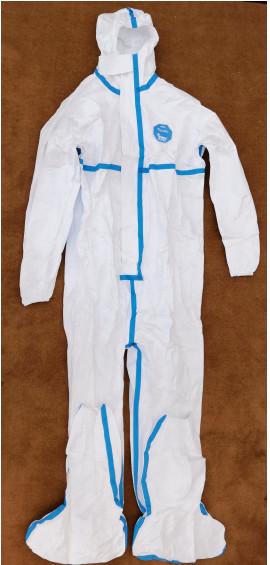 No Stimulus Lightweight Disposable Coveralls , Non Woven Disposable Coverall