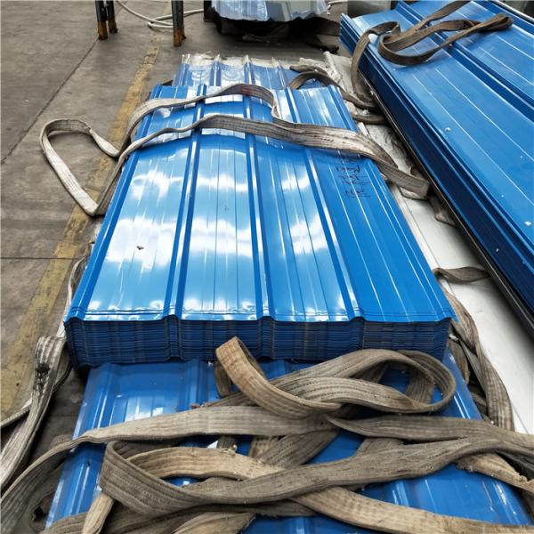 blue color 840mm type roofing sheets with 0.526mm thickness for prefabricated