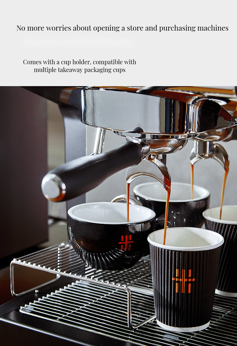 Commercial Espresso Coffee Machine with Direct Drinking Function Accessories With All