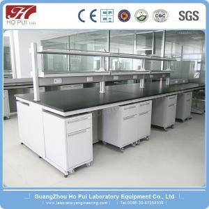Quality Economical Wood Lab Island Bench , Aluminum Coated Lab Workbench wholesale