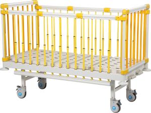Quality Manual Crank Flat Child Hospital Bed 2080 * 950 * 500mm Size ABS Head Board wholesale