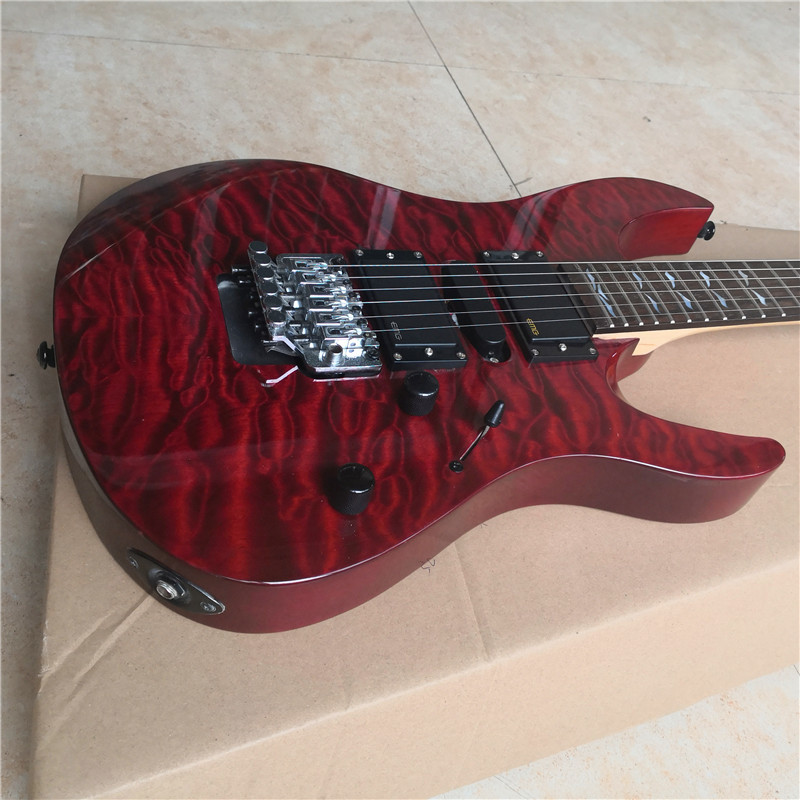 High quality Customized 6 string electric guitar color is optional cedar body rosewood fingerboard basswood back side