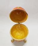 Luxury Faberge Easter Eggs Elegant Enamel jewlery box Crystal Egg Trinket box