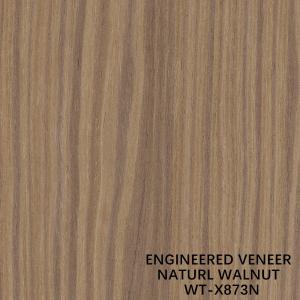 Quality Top A Engineered Wood Veneer Natural Walnut Quater Crown Grain 2030/2500/2800/3050mm Length wholesale