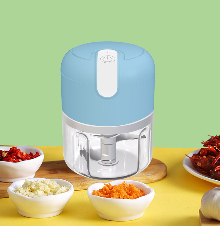 Compact 250ml Food Processor With Stainless Steel Body Swivel Blade