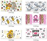 Foil Hot Stamping AB transfer film UV DTF Cup Wrap Transfers